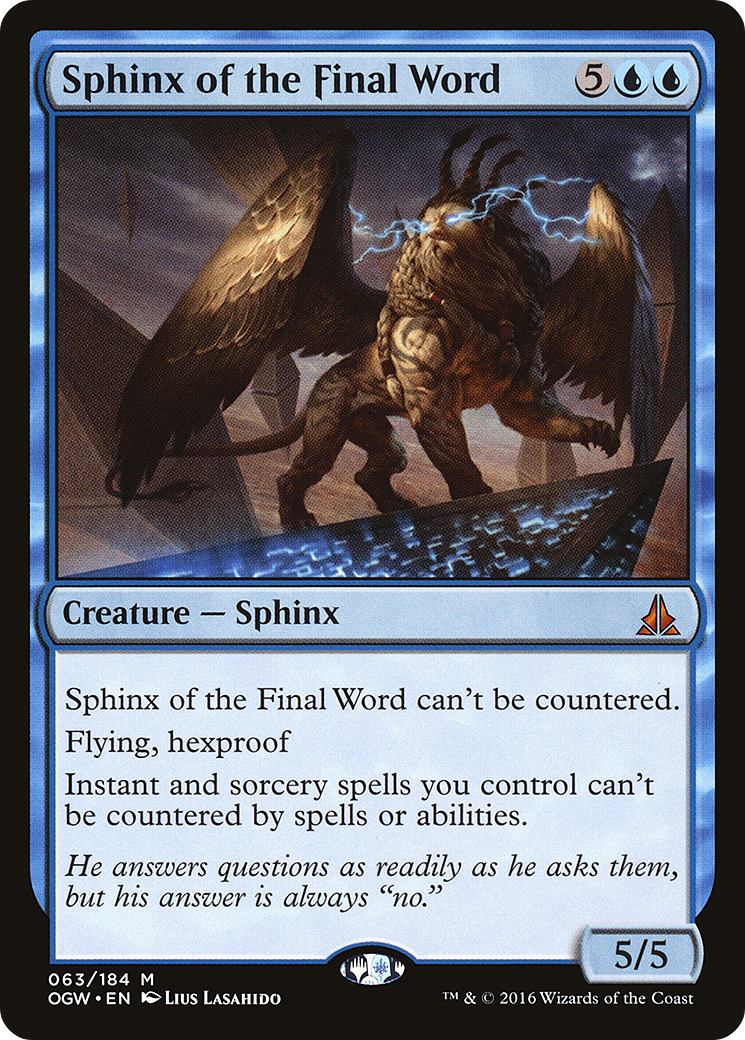 Sphinx of the Final Word (OGW-063) (Foil)