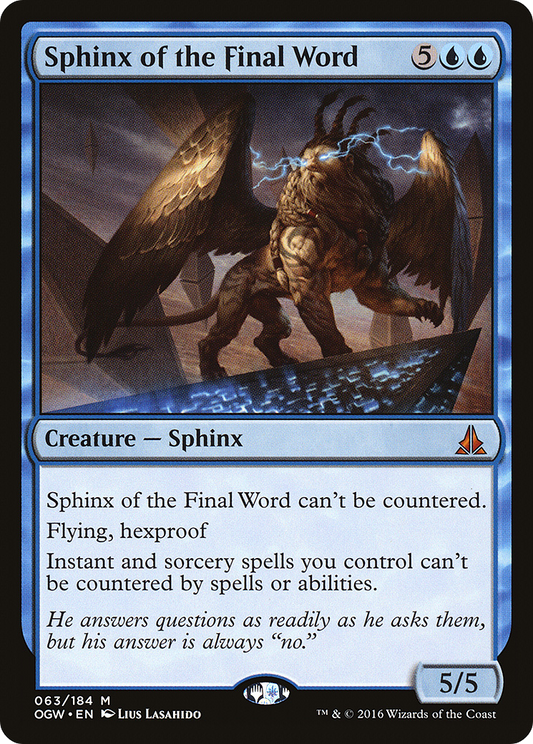 Sphinx of the Final Word (OGW-063) (Foil)
