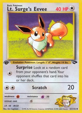 Lt. Surge's Eevee (G2-051) (Unlimited)