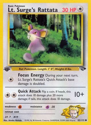 Lt. Surge's Rattata (G2-085) (Unlimited)