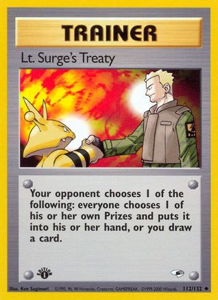 Lt. Surge's Treaty (G1-112) (1st Edition)