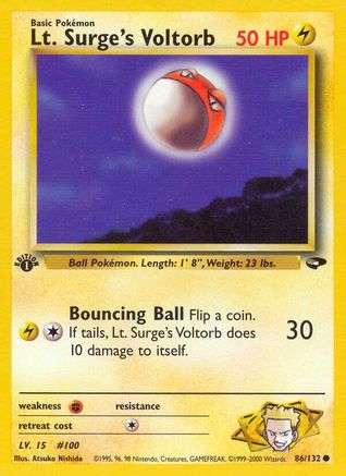 Lt. Surge's Voltorb (G2-086) (1st Edition)