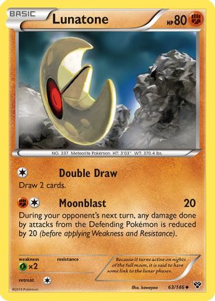 Lunatone (XY-) (Reverse Holofoil)