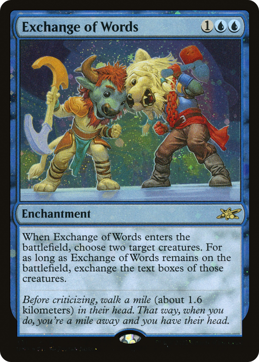 Exchange of Words (UNF-331) (Galaxy Foil)