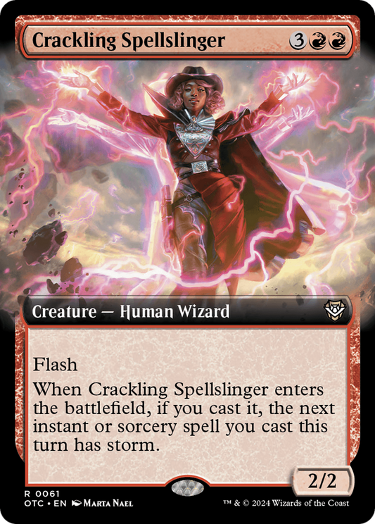 Crackling Spellslinger (OTC-061) (Extended Art)