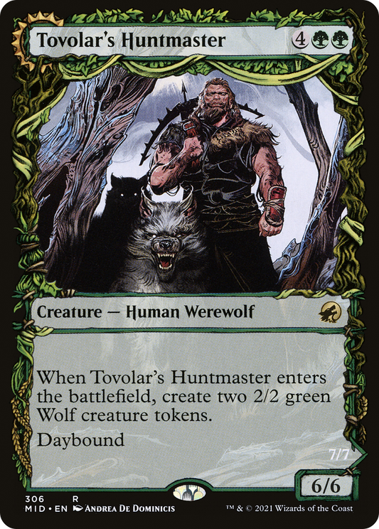 Tovolar's Huntmaster // Tovolar's Packleader (MID-306) (Showcase) (Foil)