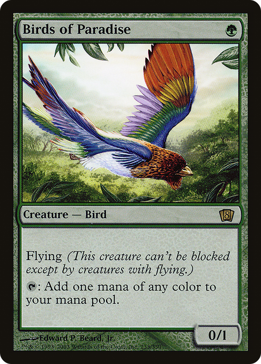Birds of Paradise (8ED-233★) (Foil)