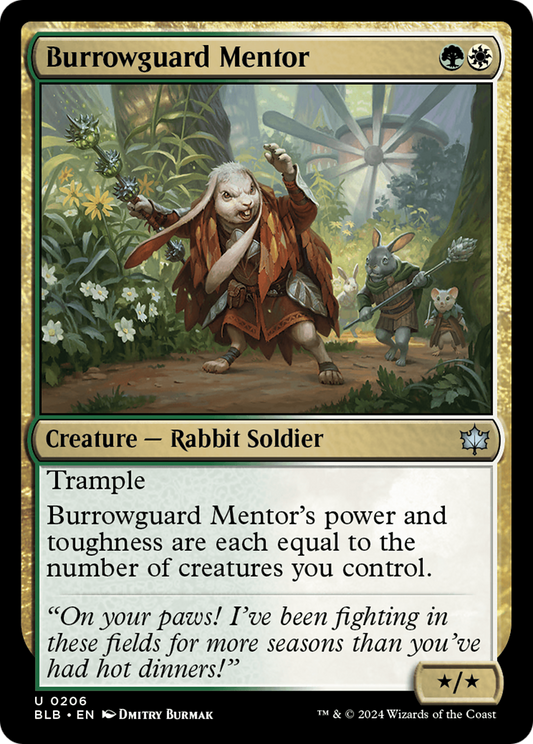 Burrowguard Mentor (BLB-206) (Foil)