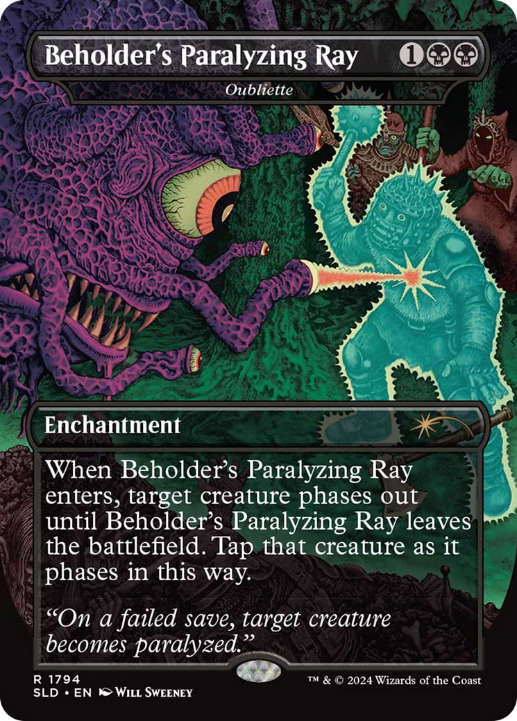 Beholder's Paralyzing Ray / Oubliette (SLD-1794) (Borderless)
