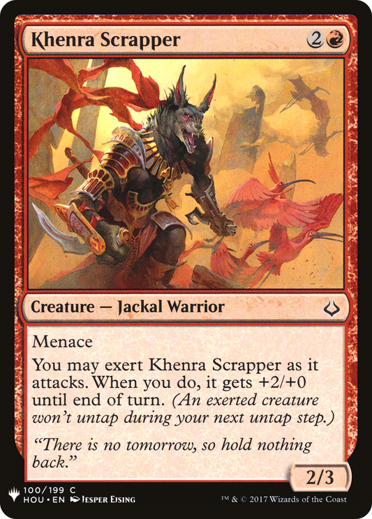 Khenra Scrapper (LIST-HOU-100)