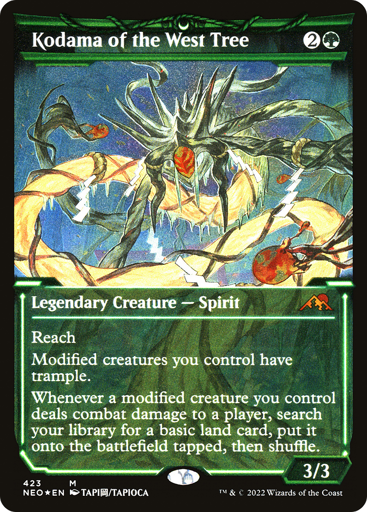 Kodama of the West Tree (NEO-423) (Showcase) (Etched Foil)
