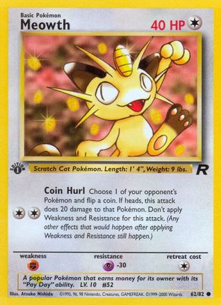 Meowth (TR-062) (1st Edition)