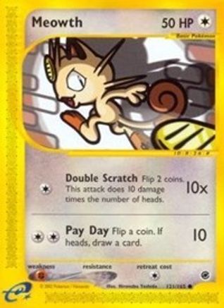 Meowth (EX-121) (Reverse Holofoil)
