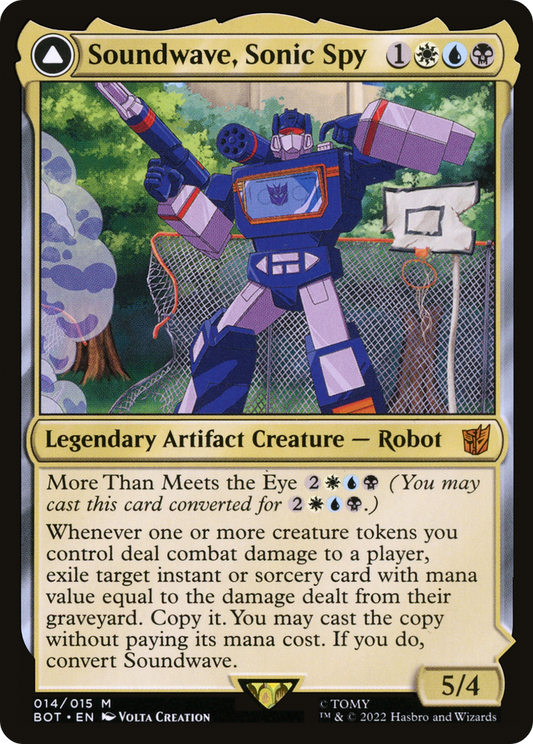 Soundwave, Sonic Spy // Soundwave, Superior Captain (BOT-014) (Foil)