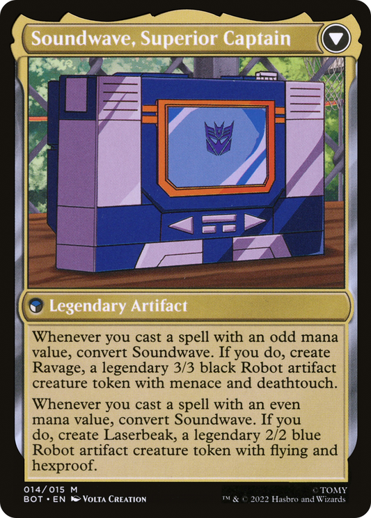 Soundwave, Sonic Spy // Soundwave, Superior Captain (BOT-014)