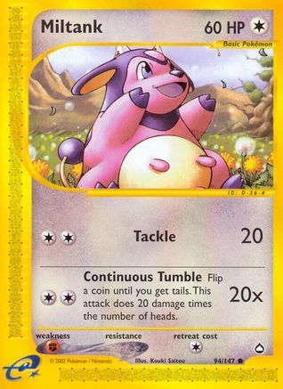 Miltank (AQ-094) (Reverse Holofoil)
