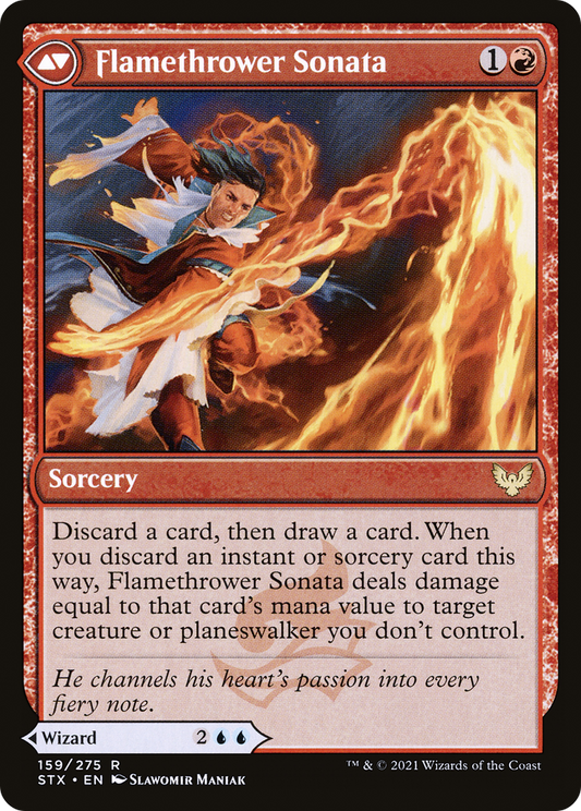 Torrent Sculptor // Flamethrower Sonata (STX-159) (Foil)