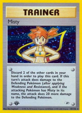Misty (18) (G1-018) (1st Edition Holofoil)