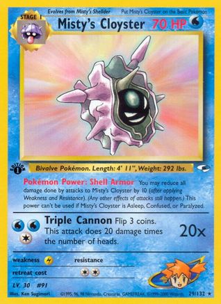Misty's Cloyster (G1-029) (1st Edition)