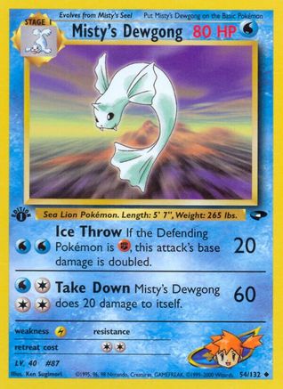 Misty's Dewgong (G2-054) (Unlimited)