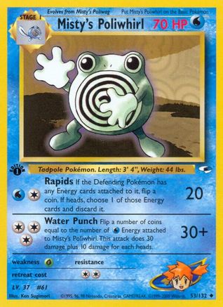 Misty's Poliwhirl (G1-053) (1st Edition)