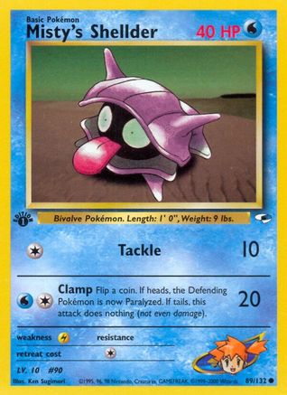 Misty's Shellder (G1-089) (1st Edition)