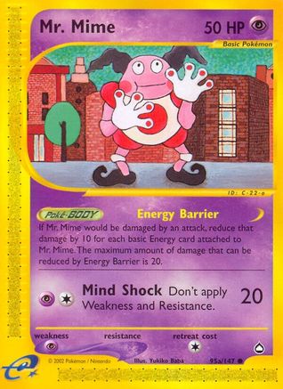 Mr. Mime (95a) (AQ-095a) (Reverse Holofoil)