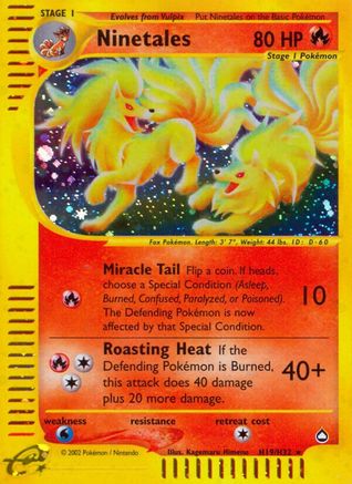 Ninetales (H19) (AQ-H19) (Holofoil)