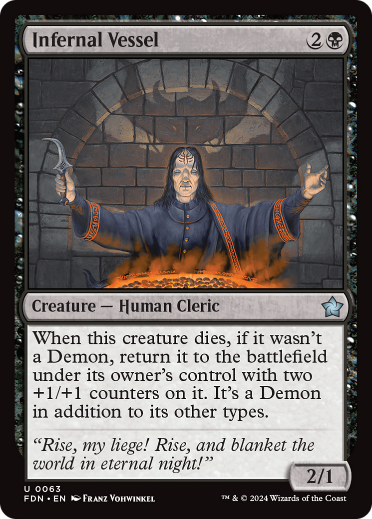 Infernal Vessel (FDN-063) (Foil)