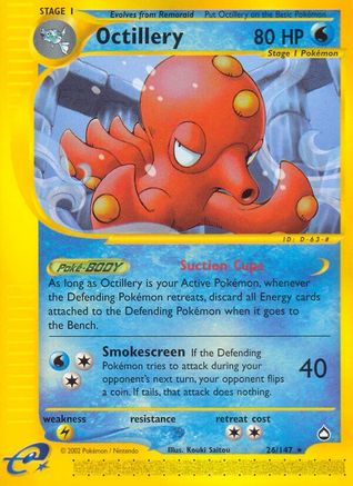 Octillery (AQ-026) (Reverse Holofoil)