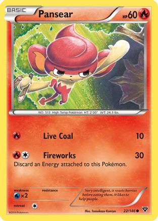 Pansear (XY-022) (Reverse Holofoil)