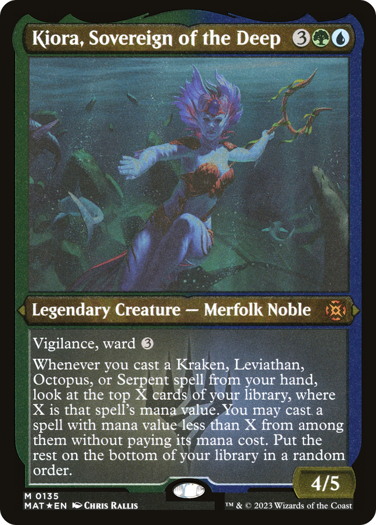 Kiora, Sovereign of the Deep (MAT-135) (Etched Foil)