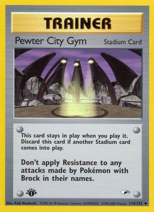 Pewter City Gym (G1-115) (Unlimited)