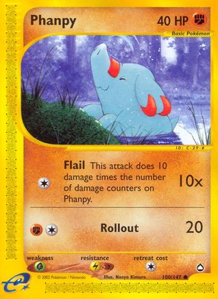 Phanpy (AQ-100) (Reverse Holofoil)