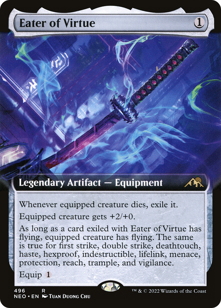 Eater of Virtue (NEO-496) (Extended Art) (Foil)