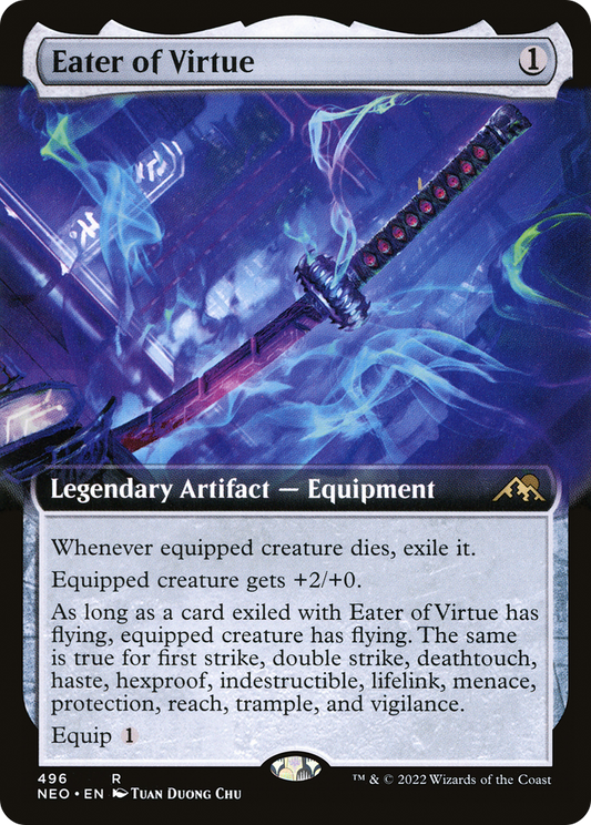 Eater of Virtue (NEO-496) (Extended Art) (Foil)