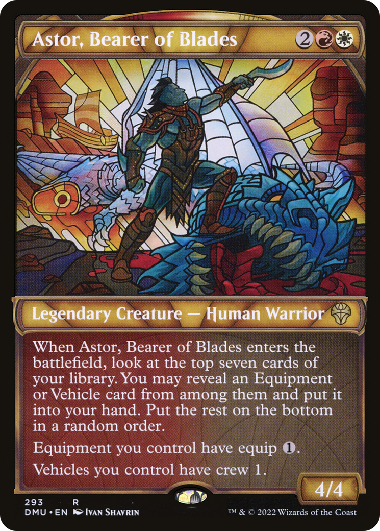 Astor, Bearer of Blades (DMU-293) (Showcase) (Foil)