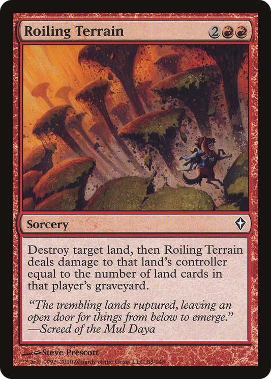 Roiling Terrain (WWK-088) (Foil)