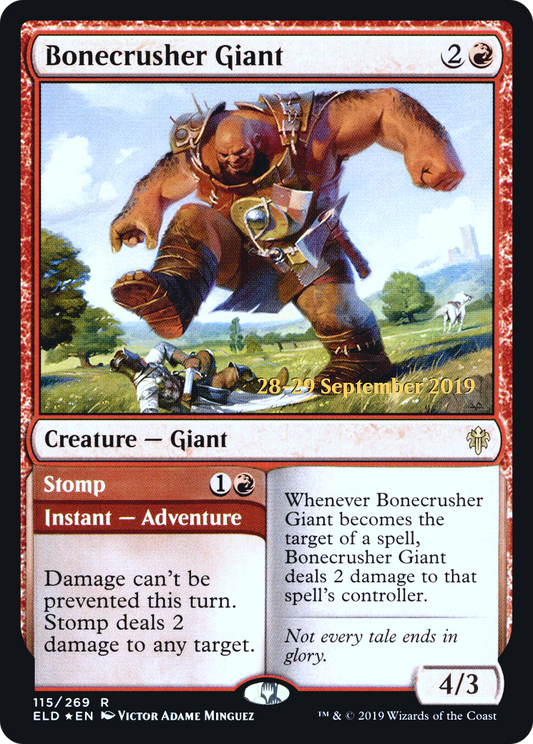 Bonecrusher Giant // Stomp (PRE-115S) (Foil)