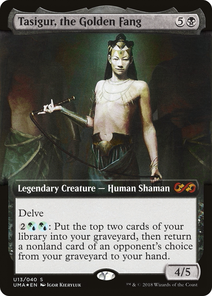 Tasigur, the Golden Fang (UMA:BT-U13) (Extended Art) (Foil)