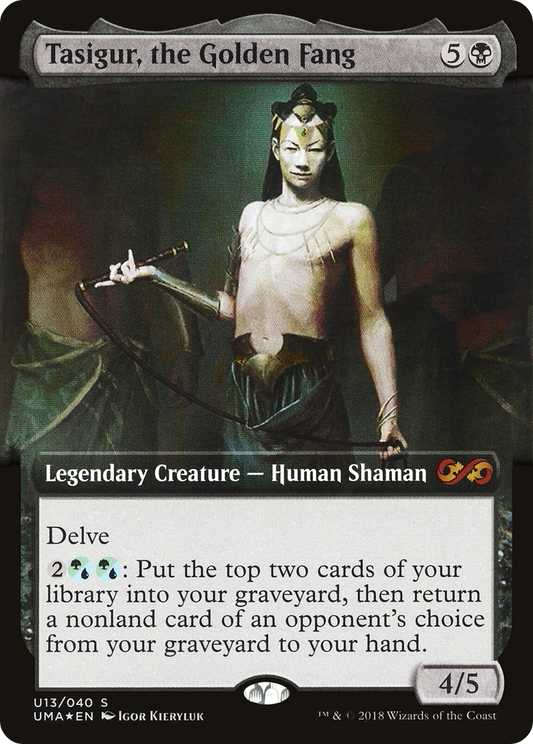 Tasigur, the Golden Fang (UMA:BT-U13) (Extended Art) (Foil)