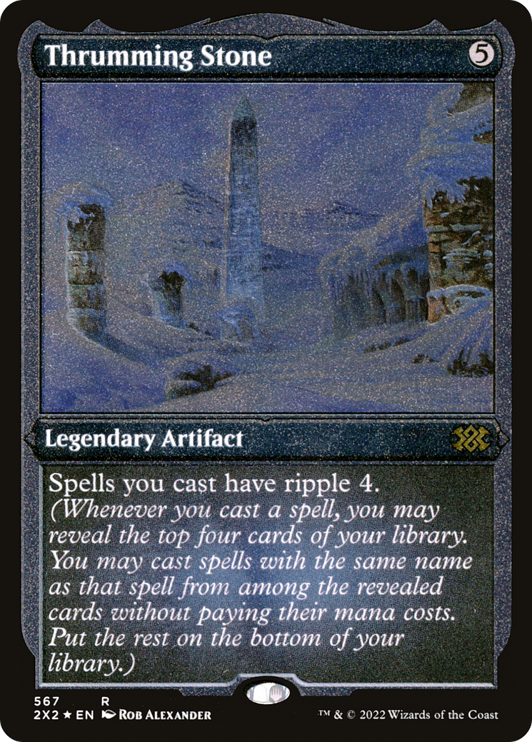 Thrumming Stone (2X2-567) (Etched Foil)