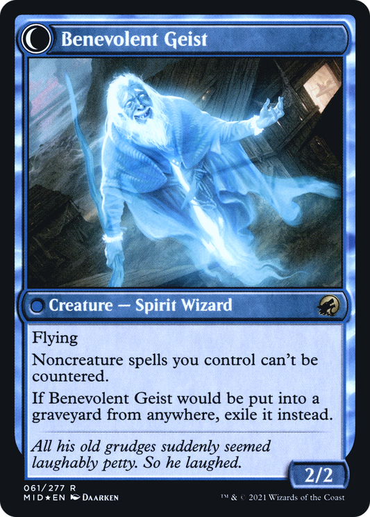 Malevolent Hermit // Benevolent Geist (PRE-61S) (Foil)