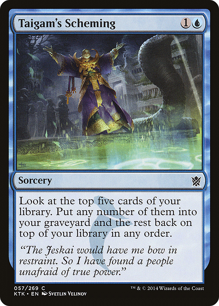 Taigam's Scheming (KTK-057) (Foil)