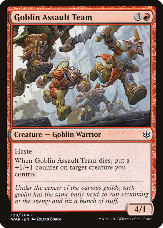 Goblin Assault Team (WAR-129) (Foil)