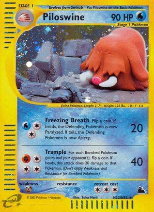 Piloswine (H22) (SK-H22) (Holofoil)