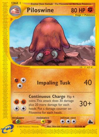 Piloswine (43) (SK-043) (Reverse Holofoil)
