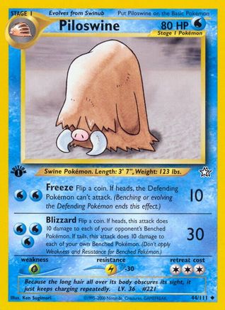 Piloswine (N1-044) (1st Edition)