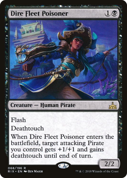 Dire Fleet Poisoner (RIX-068) (Foil)