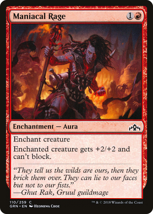 Maniacal Rage (GRN-110) (Foil)